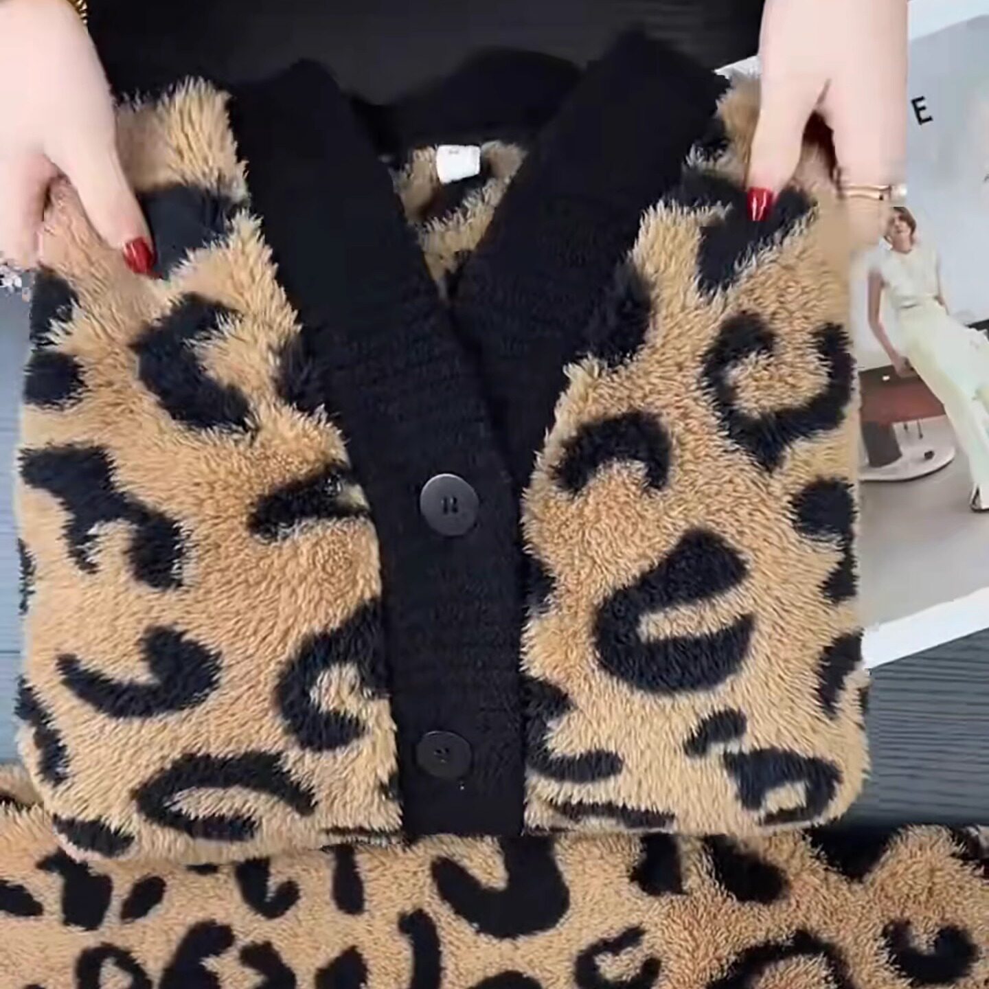 半边绒豹纹时尚开衫睡衣套装2025年新款休闲加绒加厚可外穿家居服,女士内衣/男士内衣/家居服,睡衣/家居服套装,淘宝优惠券,粉丝福利购,淘宝优惠卷