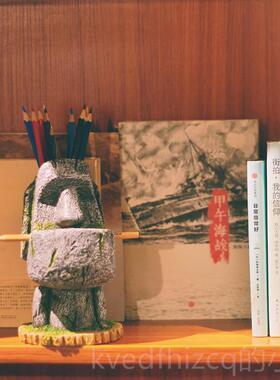 新款一物个创意 送朋工友奇新礼立体复古艺收纳摆件 复活岛石人像