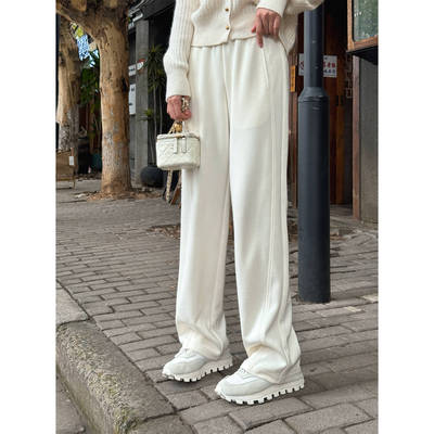 高腰文艺风桑蚕丝柔肤裤