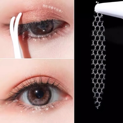 隐形无痕蕾丝双眼皮贴遇水即粘不易翘边肿眼泡定型仿真美目爆款