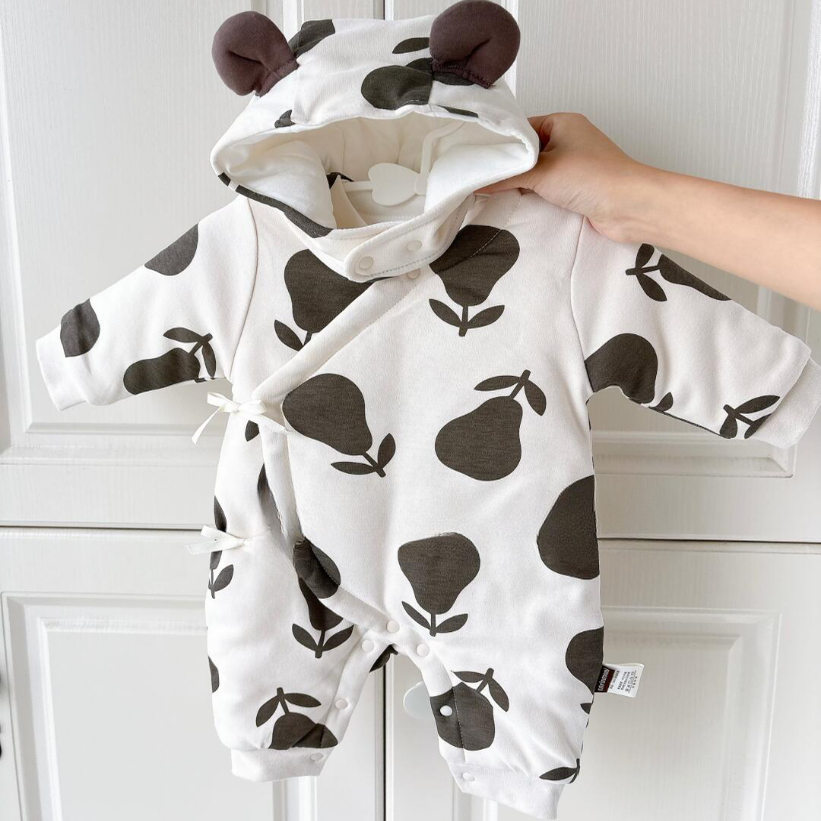 120克夹棉连体衣a类无骨棉服哈衣