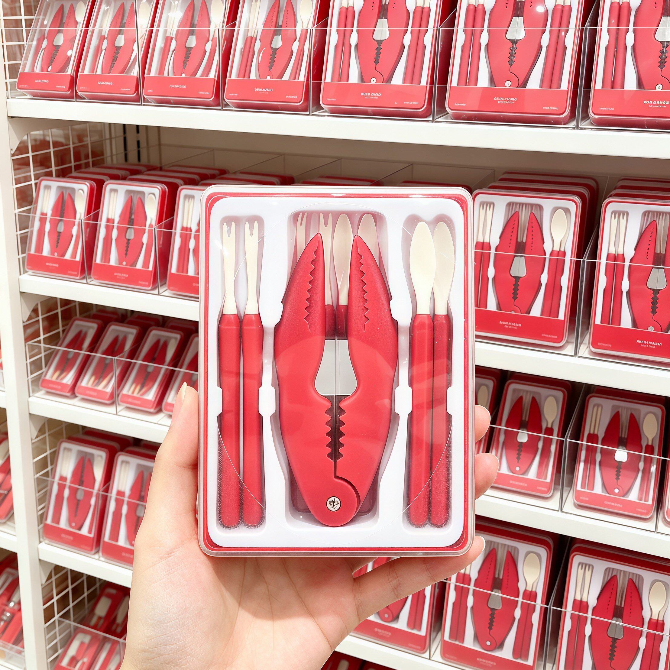 吃螃蟹工具家用剥螃蟹神器拆大闸蟹剪刀蟹八件剥蟹钳针勺礼品套装