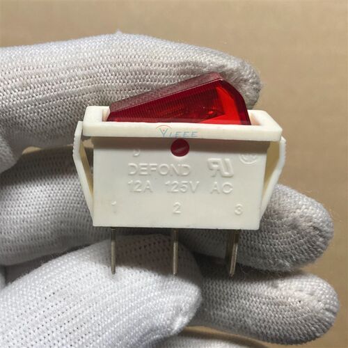 DEFOND 12A 125V AC电源开关 船形