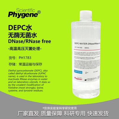 DEPC水 (DNase/RNase free) 无酶无菌水 500mL [PH1783 PHYGENE]