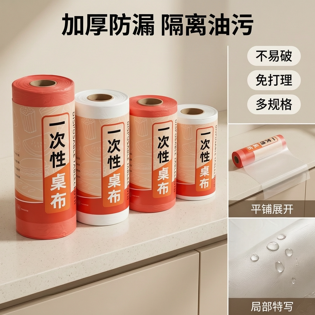朵严一次性加厚防水桌布批发