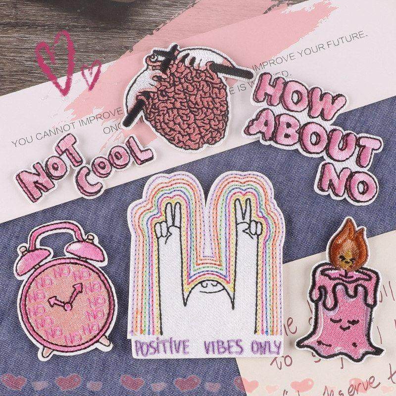 闹钟蜡烛补丁贴电脑布贴章仔刺绣字母衣帽服装辅料装饰DIY标绣花,居家布艺,布贴,淘宝优惠券,粉丝福利购,淘宝优惠卷