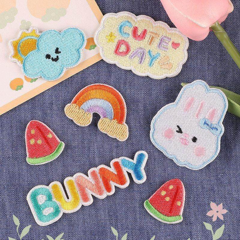 卡通布贴粘标辅料服装绣花补丁刺绣英文字母徽章电脑自标兔子配件,居家布艺,布贴,淘宝优惠券,粉丝福利购,淘宝优惠卷