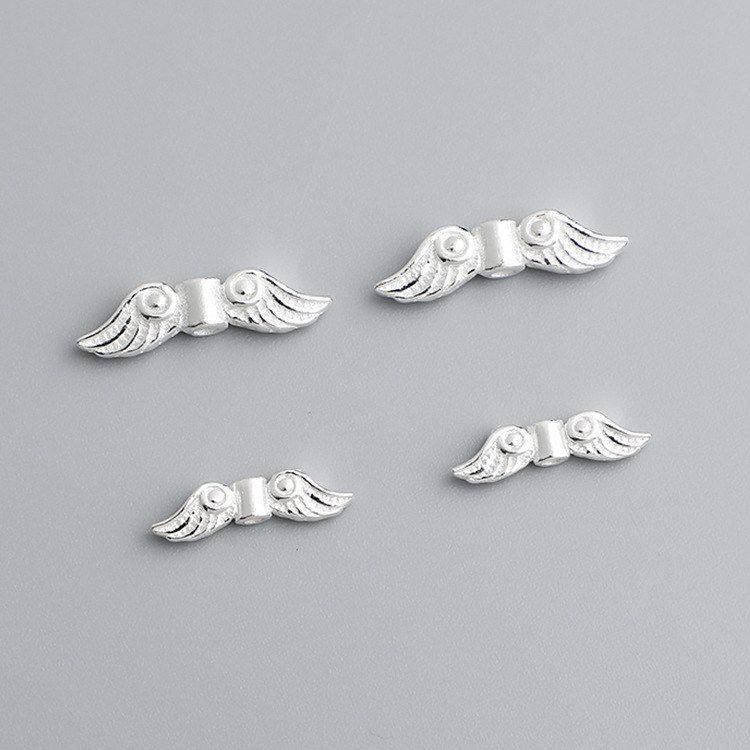 项链手工简约饰品手链纯银隔珠材料S925素银翅膀天使DIY个性配件,饰品/流行首饰/时尚饰品新,其他DIY饰品配件,淘宝优惠券,粉丝福利购,淘宝优惠卷