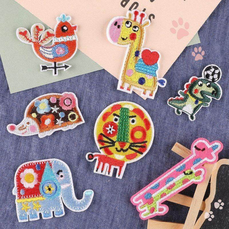 大象卡通仔标章童装狮子配件补丁贴绣花辅料背胶饰品动物布贴刺绣,居家布艺,布贴,淘宝优惠券,粉丝福利购,淘宝优惠卷