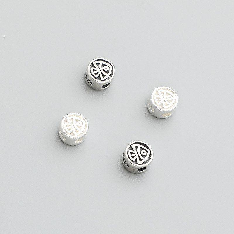 项链纯银小鱼手链材料圆珠串珠S925隔珠配件四叶草花朵DIY手工,饰品/流行首饰/时尚饰品新,其他DIY饰品配件,淘宝优惠券,粉丝福利购,淘宝优惠卷