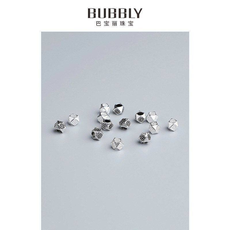 材料纯银编绳S925菱形珠配件子弟手链珠切面DIY隔珠手串泰银散珠,饰品/流行首饰/时尚饰品新,其他DIY饰品配件,淘宝优惠券,粉丝福利购,淘宝优惠卷