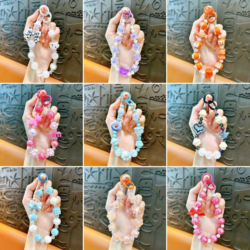 手绘挂件钥匙扣装饰圈涂鸦甜甜