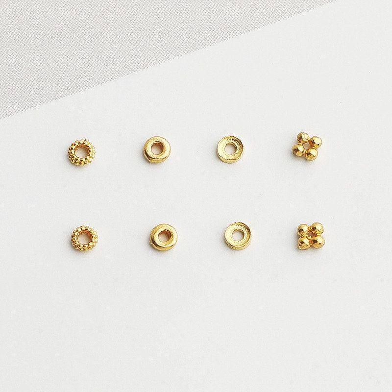 隔片串珠S925纯银垫片手链项链隔珠手工圆形配件镀金文玩迷你DIY,饰品/流行首饰/时尚饰品新,其他DIY饰品配件,淘宝优惠券,粉丝福利购,淘宝优惠卷