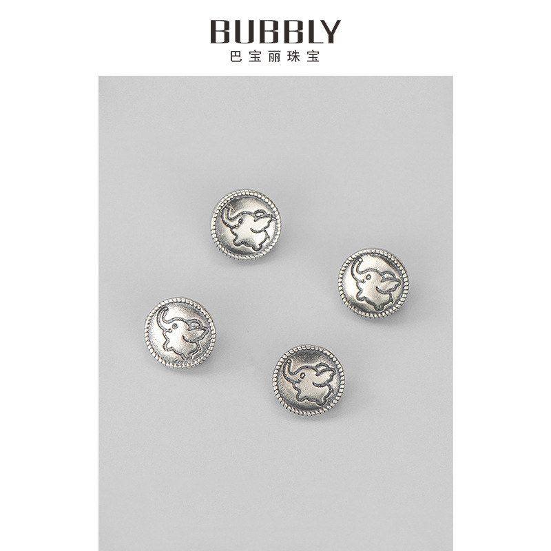 扣子手链复古材料编绳银饰品纽扣泰银diy小飞象手串s925首饰配件,饰品/流行首饰/时尚饰品新,其他DIY饰品配件,淘宝优惠券,粉丝福利购,淘宝优惠卷