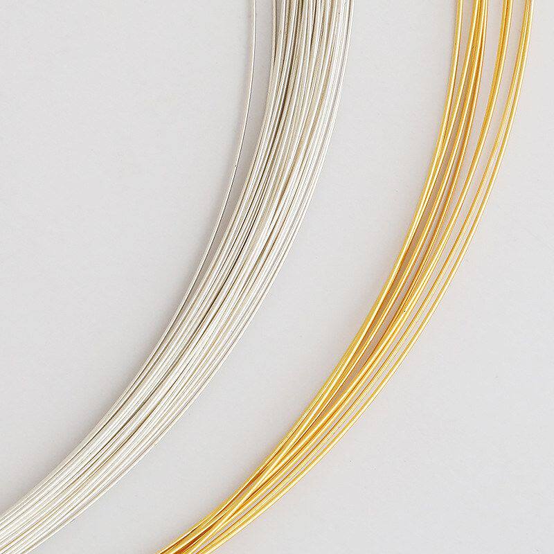 线材吊坠缠绕丝线纯银DIY串珠手链手工银线配件S925材料项链银丝