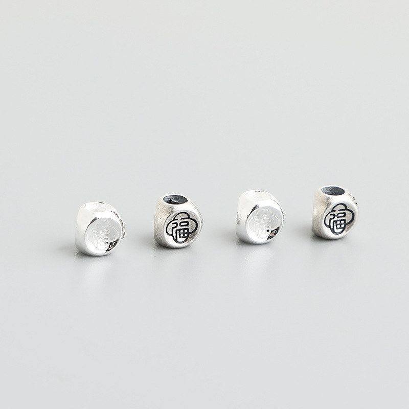 配件DIY材料福字水晶手链纯银扁珠隔珠手工串珠泰银S925散珠编绳,饰品/流行首饰/时尚饰品新,其他DIY饰品配件,淘宝优惠券,粉丝福利购,淘宝优惠卷