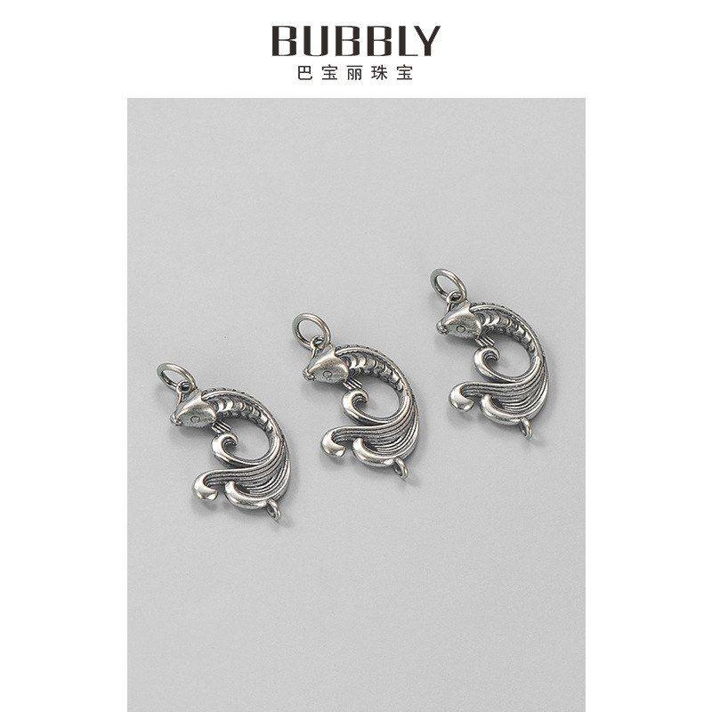 DIY项链鲤鱼手链国潮锦饰品泰银挂件纯银配件串珠饰品s925吊坠,饰品/流行首饰/时尚饰品新,其他DIY饰品配件,淘宝优惠券,粉丝福利购,淘宝优惠卷