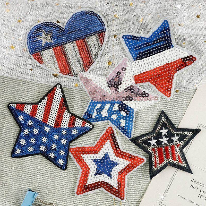 标补丁贴绣花爱心亮片贴辅料刺绣五角星配饰贴电脑布贴草莓刺绣,居家布艺,布贴,淘宝优惠券,粉丝福利购,淘宝优惠卷
