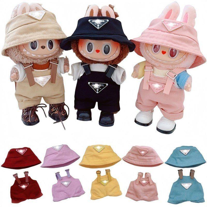 布三岁三角娃衣10cmlulu背带裤17cm拉布娃娃棉花猪娃labubu渔夫帽,玩具/童车/益智/积木/模型,娃娃/配件/着替,淘宝优惠券,粉丝福利购,淘宝优惠卷