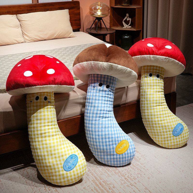 专用床头可蘑菇枕靠垫床上长条睡觉靠背抱枕女孩夹腿拆洗创意大,居家布艺,靠垫/抱枕,淘宝优惠券,粉丝福利购,淘宝优惠卷