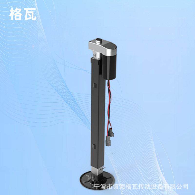 露营房车流动岗亭4同步升降防水12V电动平衡支腿电动推杆