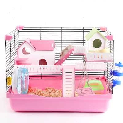 仓鼠笼子仓鼠笼用品47基础笼金丝熊窝别墅仓鼠用品单双层套餐包邮