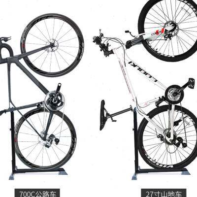 自行车停车架立式公路车放置展示架子单车墙壁挂架L型维修收纳架