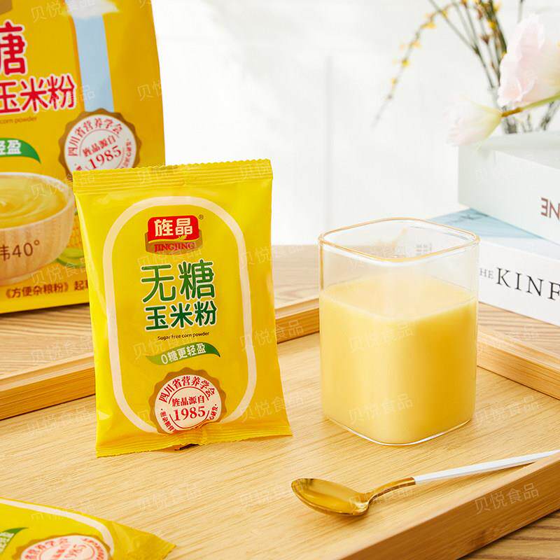 旌晶无糖猴菇薏仁玉粉米无糖家食品中老头年全DEG无糖代餐玉米粉