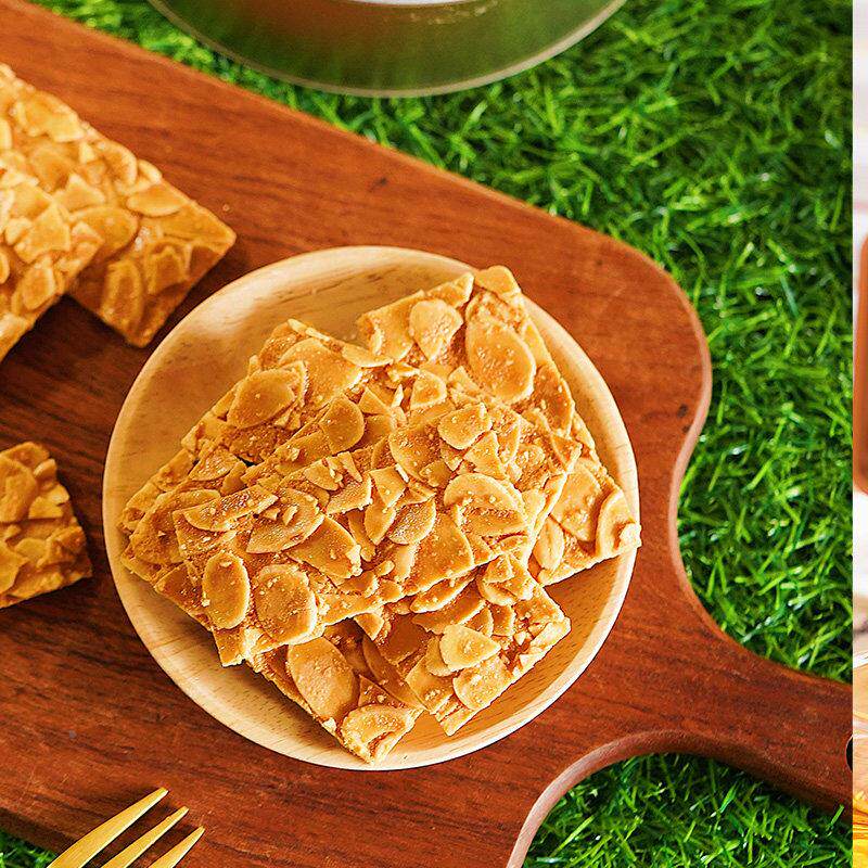 坚果RIF饼干 干糖专研家力缘作！杯味子焦杏仁脆片 酥脆上头 美健