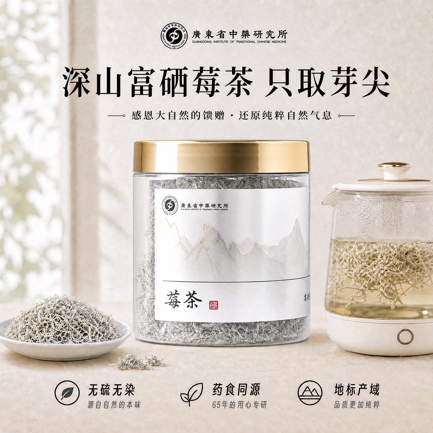 广东省中药研究莓茶张家界野特产级生芽尖湖南土家永顺腾茶长寿村