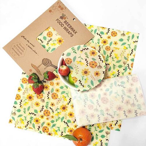 蜂蜡保鲜布3件套可降解beeswax蜜蜡包装纸食品级蜂蜡布