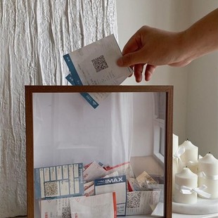 票根相框旅行机票景区门票车票演唱会电影收纳收集收藏票据相框