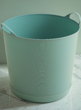 加厚塑料收纳桶脏衣篮可手提玩具收纳篮宝宝沐浴桶洗澡桶儿童澡盆