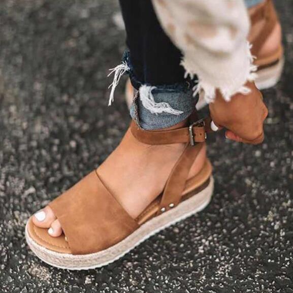 Women Sandals Plus Size Wedges Shoes Summer Flip Flops 凉鞋