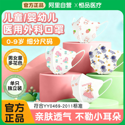 儿童医用外科】3D立体一次性口罩