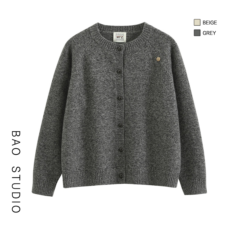 毛衣慵懒风宽松女秋冬圆领