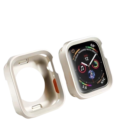 适用iwatch11苹果S10硅胶保护壳S7边框壳watchS9/7/6/5/4se半包软壳41mm45苹果手表防摔保护套个性创意男女潮