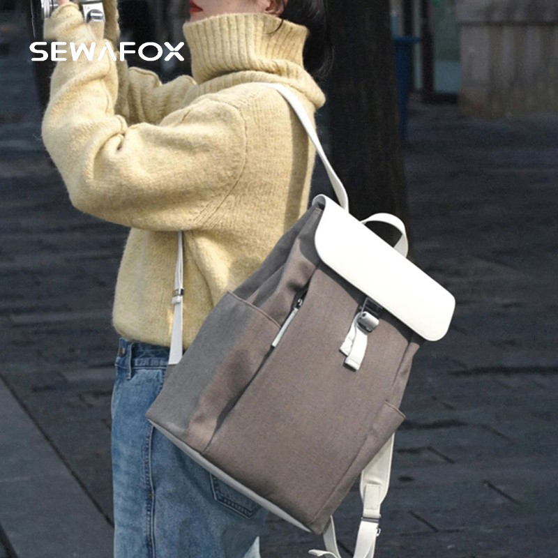 SEWAFOX品牌通勤双肩包男女同款