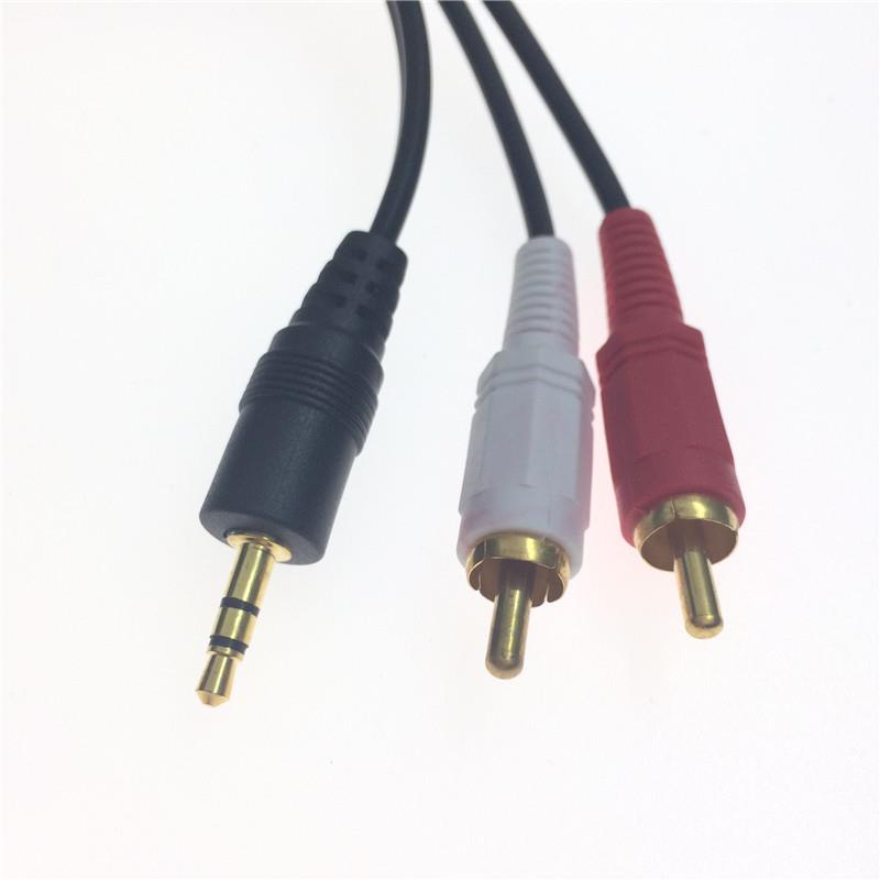 35一分二音频线35mm转双莲花2RCA手机电脑音响音箱传输线功放头