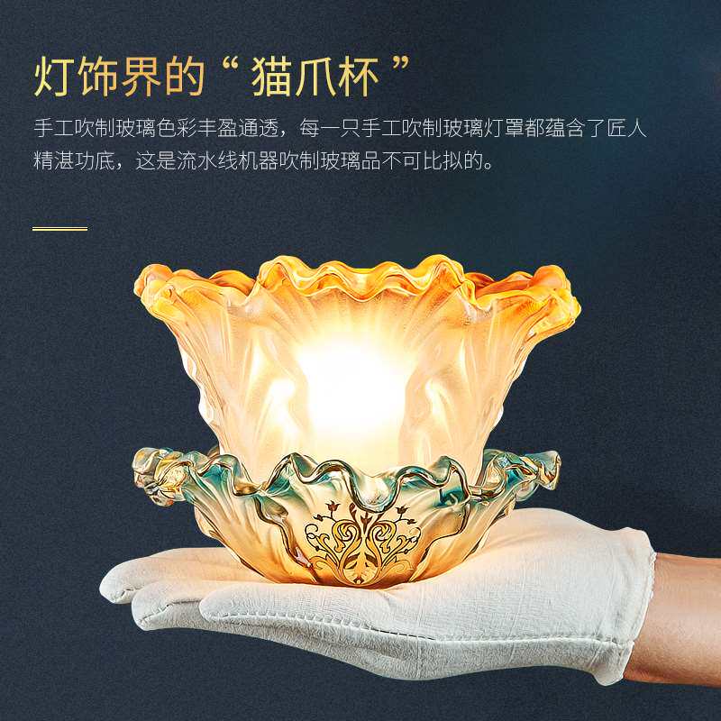 全铜欧式客厅电视背景墙壁灯美式卧室床头灯奢华楼梯过道纯铜灯i.