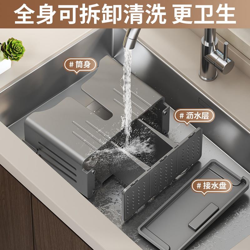 爆款!筷子收纳盒厨房筷子筒壁挂式筷笼子家用高档新款勺子筷子笼