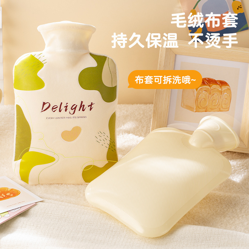 热水袋注水加厚防爆暖宫腰热敷暖手袋小号女卡通可爱加水暖手宝