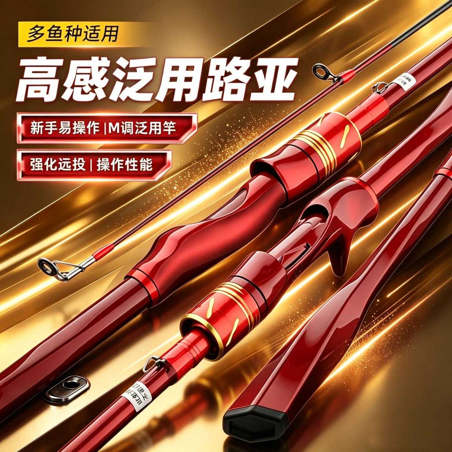 路亚竿海钓ML调枪柄直柄钓鱼竿黑鱼竿马口竿远投路亚杆鱼竿