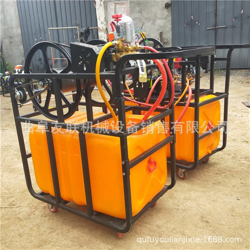 自动卷管电动打药机 大容量400升打药机 果园拉管式打药机