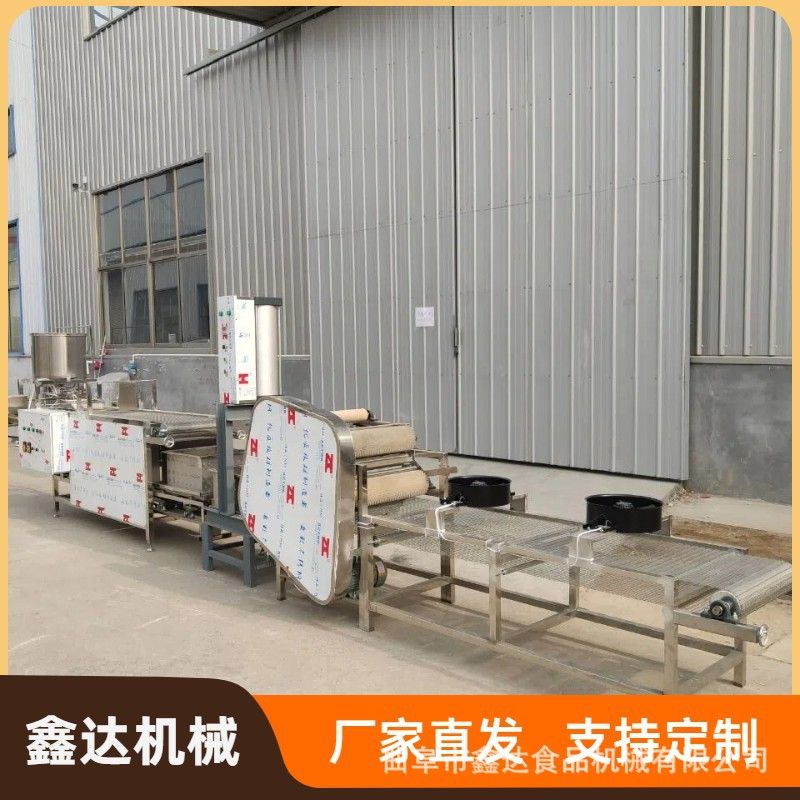 多功能豆腐皮机加工设备 自动泼脑气压成型 购机包教技术