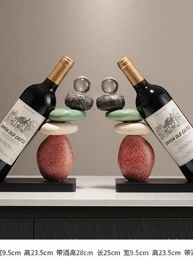 新款时来装运转档红酒架酒柜电视柜轻奢高摆高端大气家居饰品餐边