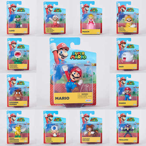 正版马力欧2.5英寸公仔杰克仕