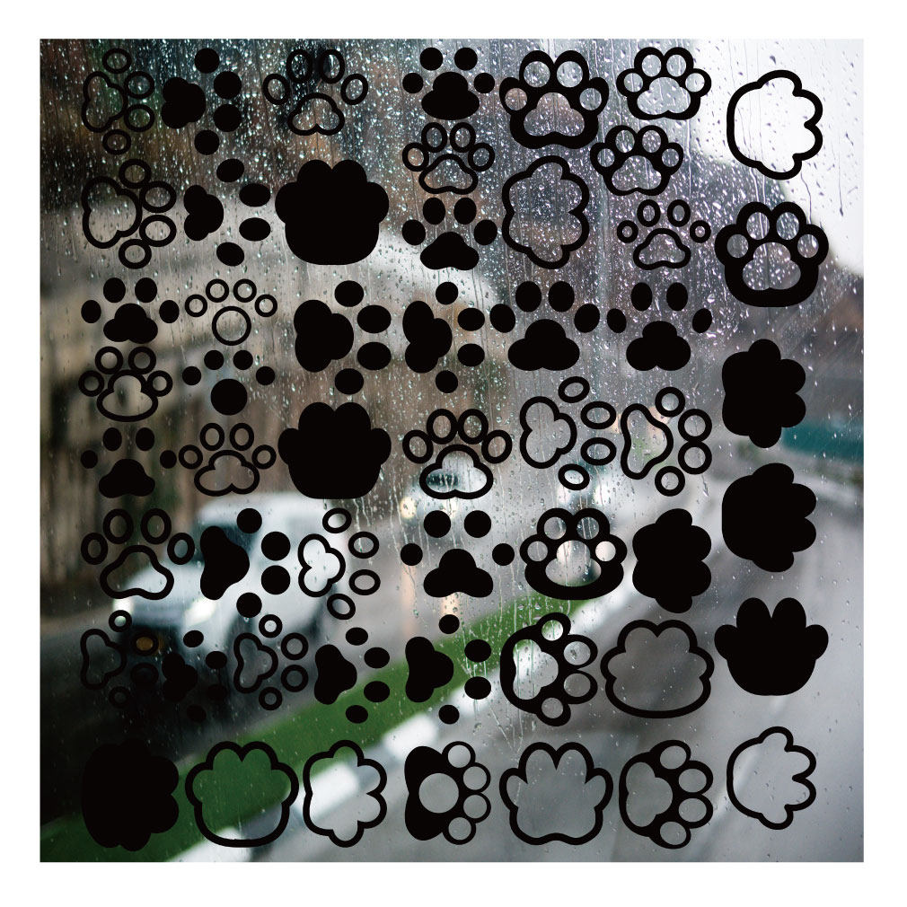 黑色猫爪狗爪UV转印贴diy手账手机壳电动牙刷防水晶标杯贴纸,文具电教/文化用品/商务用品,贴纸/立体贴纸,淘宝优惠券,粉丝福利购,淘宝优惠卷