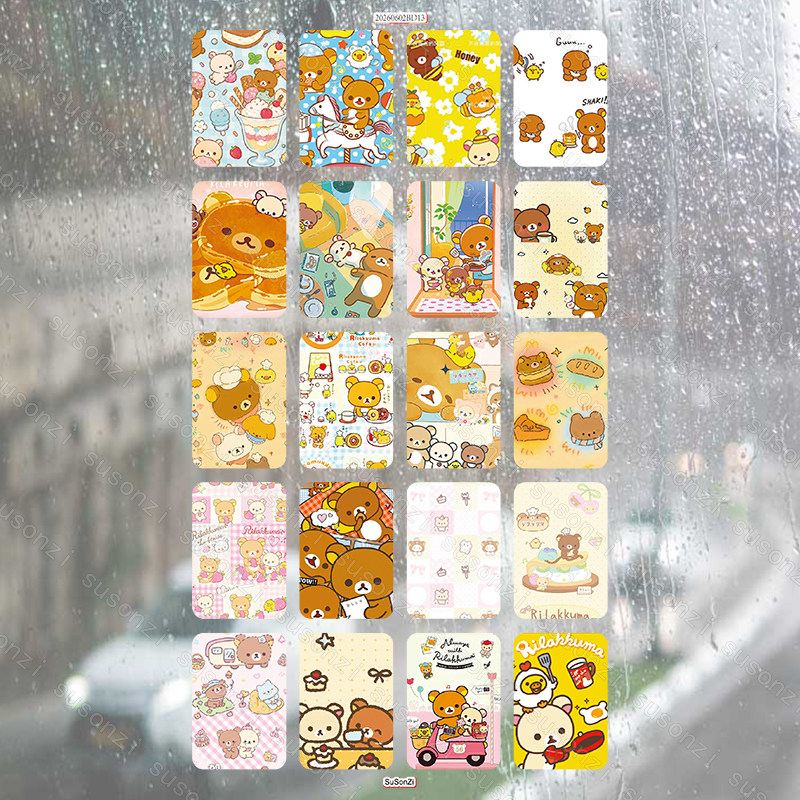 轻松熊3D加厚立体泡泡贴纸PVC人造皮革泡棉贴防水手帐本定制