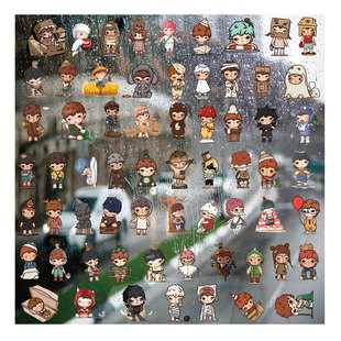 小野系列盲盒UV转印贴个性水晶标签户外防水定制定做装饰贴纸